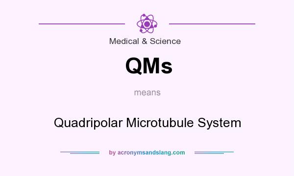 What does QMs mean? It stands for Quadripolar Microtubule System