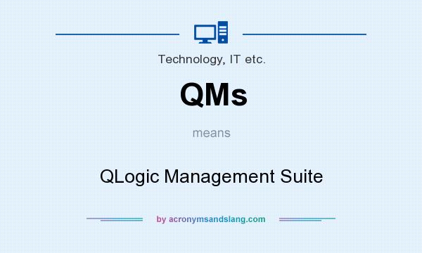 What does QMs mean? It stands for QLogic Management Suite
