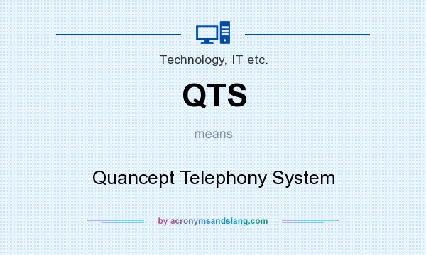 What does QTS mean? It stands for Quancept Telephony System