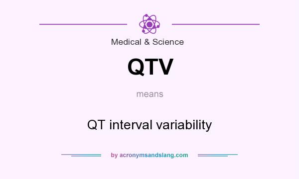 What does QTV mean? It stands for QT interval variability