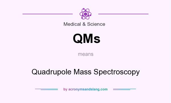 What does QMs mean? It stands for Quadrupole Mass Spectroscopy