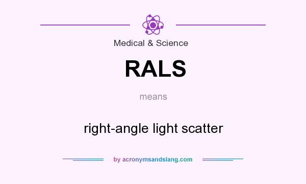 What does RALS mean? It stands for right-angle light scatter