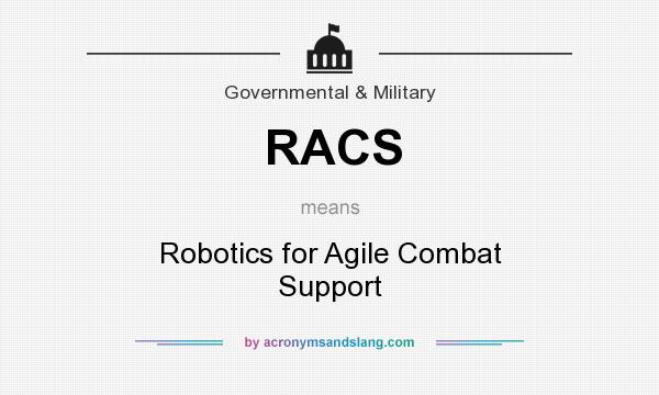 What does RACS mean? It stands for Robotics for Agile Combat Support
