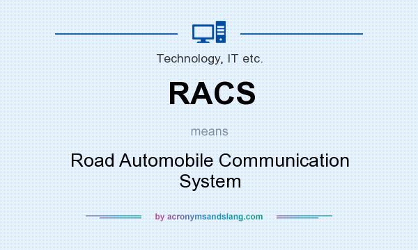 What does RACS mean? It stands for Road Automobile Communication System