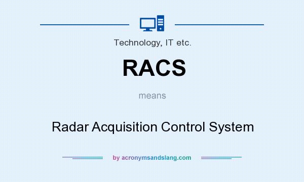 What does RACS mean? It stands for Radar Acquisition Control System