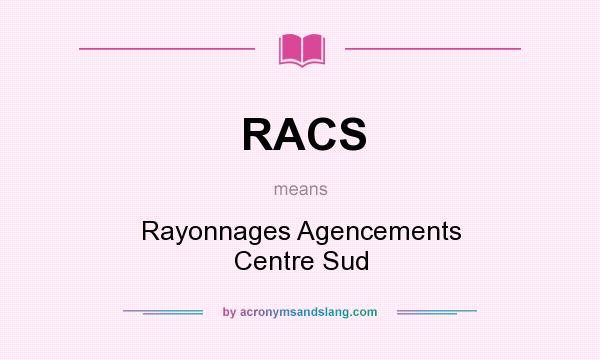What does RACS mean? It stands for Rayonnages Agencements Centre Sud