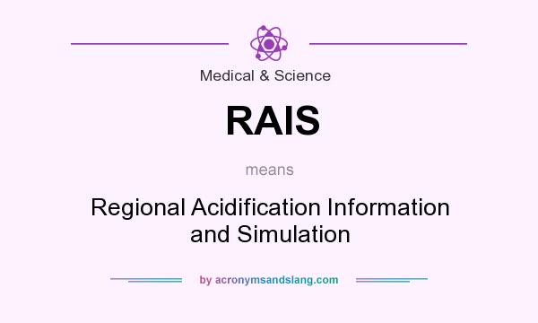 What does RAIS mean? It stands for Regional Acidification Information and Simulation