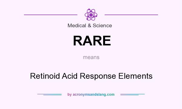 What does RARE mean? It stands for Retinoid Acid Response Elements