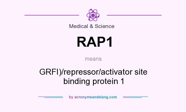 What does RAP1 mean? It stands for GRFI)/repressor/activator site binding protein 1