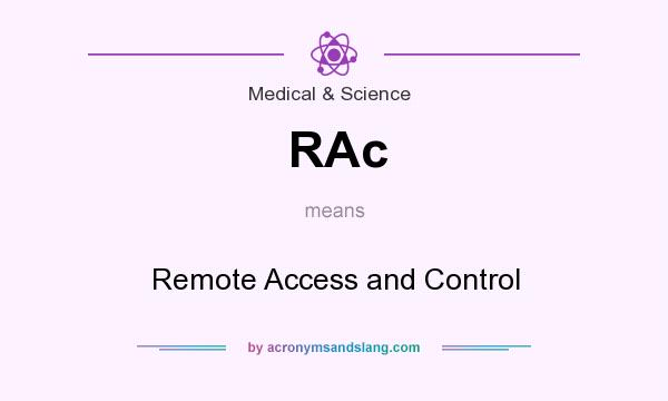 What does RAc mean? It stands for Remote Access and Control