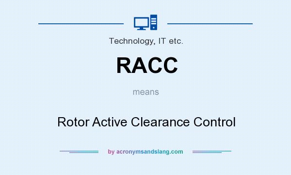 What does RACC mean? It stands for Rotor Active Clearance Control