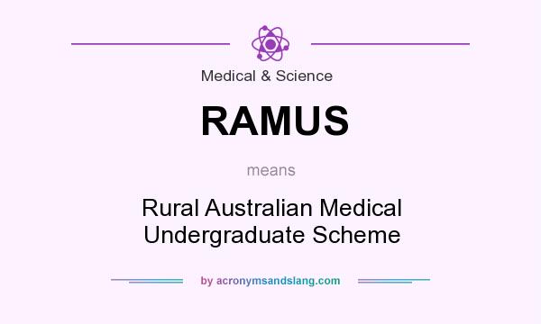 What does RAMUS mean? It stands for Rural Australian Medical Undergraduate Scheme