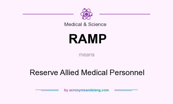 What does RAMP mean? It stands for Reserve Allied Medical Personnel