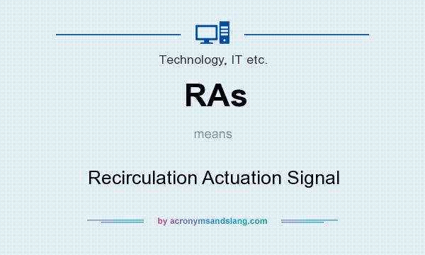 What does RAs mean? It stands for Recirculation Actuation Signal