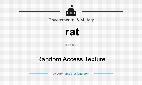 What does rat mean? It stands for Random Access Texture
