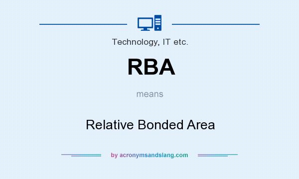 What does RBA mean? It stands for Relative Bonded Area