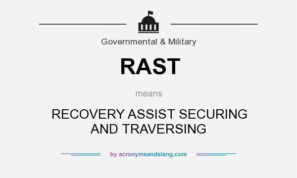 What does RAST mean? It stands for RECOVERY ASSIST SECURING AND TRAVERSING