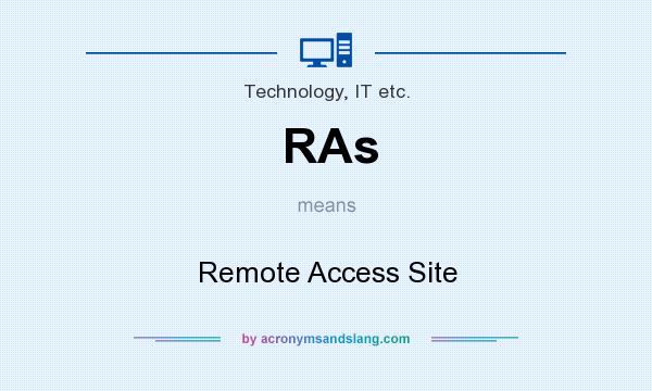 What does RAs mean? It stands for Remote Access Site