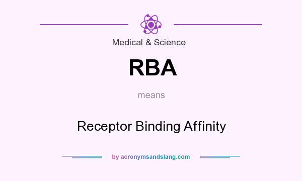 What does RBA mean? It stands for Receptor Binding Affinity