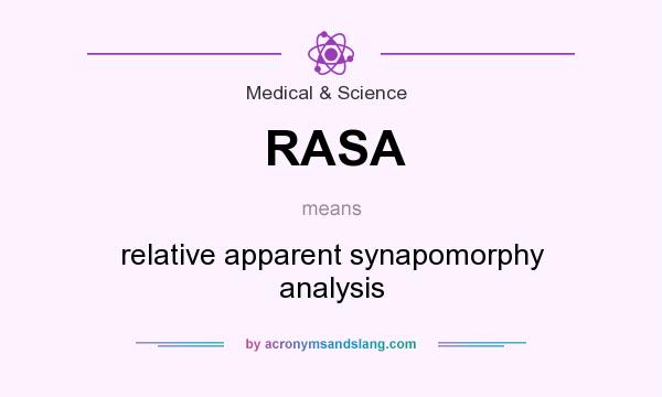 What does RASA mean? It stands for relative apparent synapomorphy analysis