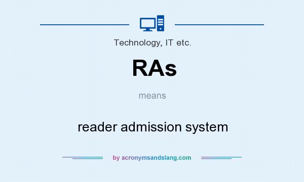 What does RAs mean? It stands for reader admission system