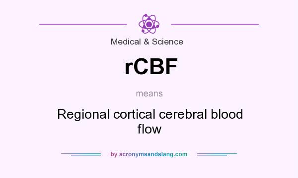 What does rCBF mean? It stands for Regional cortical cerebral blood flow