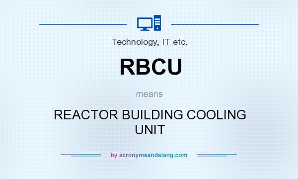 What does RBCU mean? It stands for REACTOR BUILDING COOLING UNIT