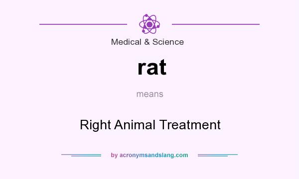 What does rat mean? It stands for Right Animal Treatment