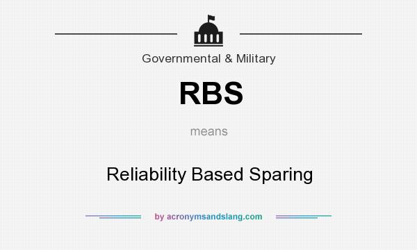 What does RBS mean? It stands for Reliability Based Sparing