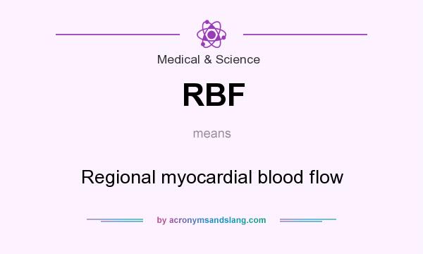 What does RBF mean? It stands for Regional myocardial blood flow