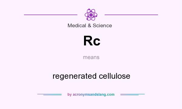 What does Rc mean? It stands for regenerated cellulose