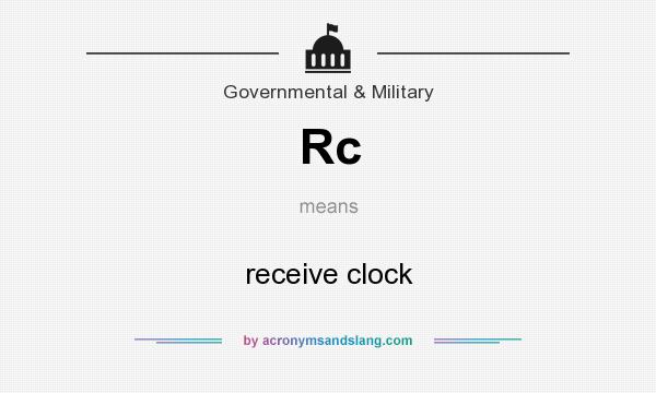 What does Rc mean? It stands for receive clock