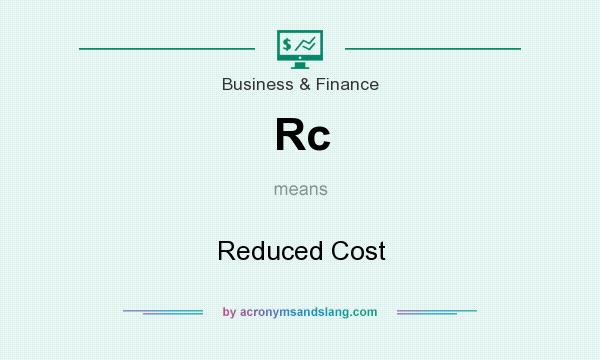 What does Rc mean? It stands for Reduced Cost