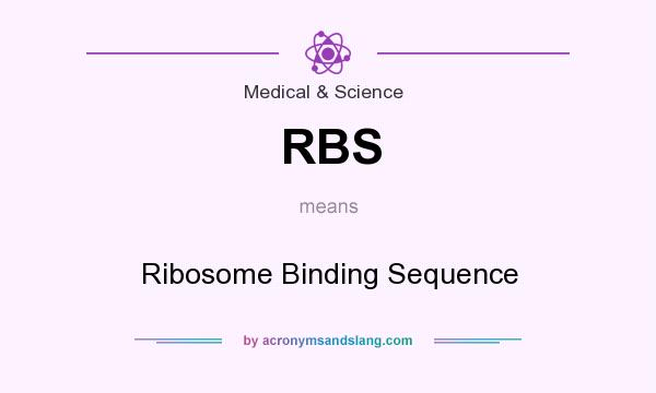 What does RBS mean? It stands for Ribosome Binding Sequence