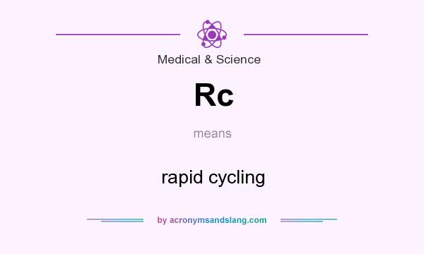 What does Rc mean? It stands for rapid cycling
