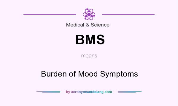 What does BMS mean? It stands for Burden of Mood Symptoms