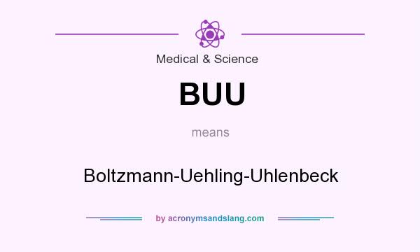 What does BUU mean? It stands for Boltzmann-Uehling-Uhlenbeck