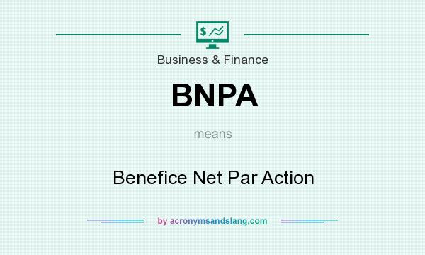 What does BNPA mean? It stands for Benefice Net Par Action