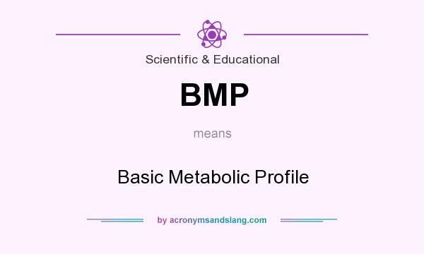 What does BMP mean? It stands for Basic Metabolic Profile