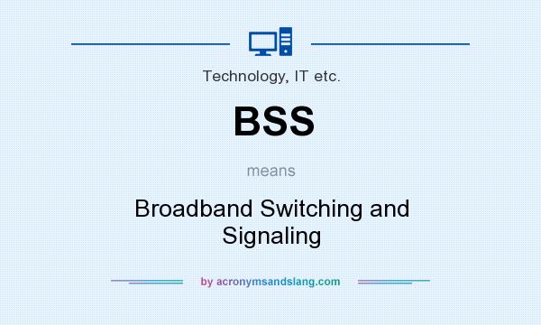 What does BSS mean? It stands for Broadband Switching and Signaling