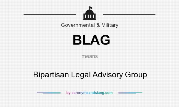 What does BLAG mean? It stands for Bipartisan Legal Advisory Group