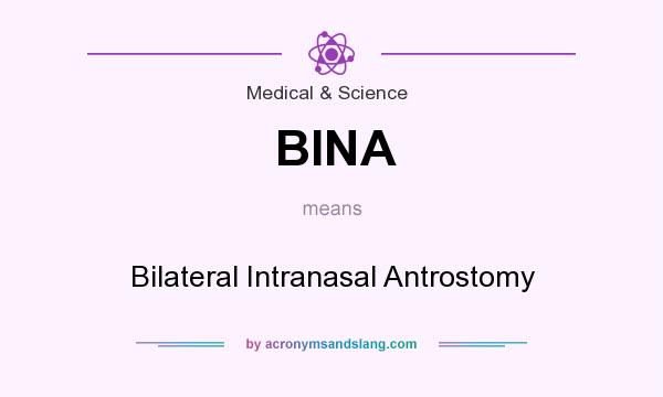 What does BINA mean? It stands for Bilateral Intranasal Antrostomy