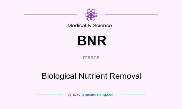 What does BNR mean? It stands for Biological Nutrient Removal