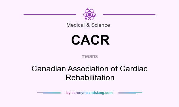 What does CACR mean? It stands for Canadian Association of Cardiac Rehabilitation