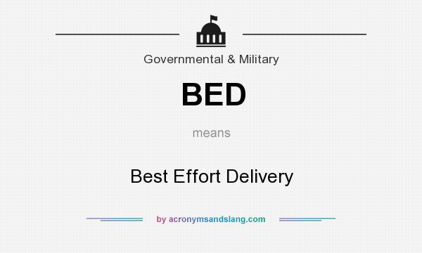 What does BED mean? It stands for Best Effort Delivery