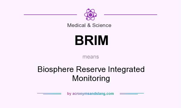 What does BRIM mean? It stands for Biosphere Reserve Integrated Monitoring