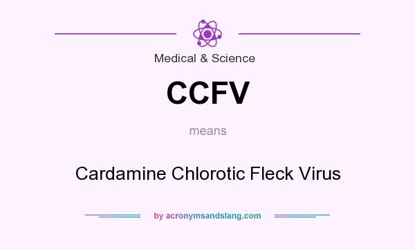 What does CCFV mean? It stands for Cardamine Chlorotic Fleck Virus