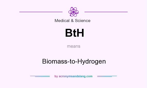 What does BtH mean? It stands for Biomass-to-Hydrogen