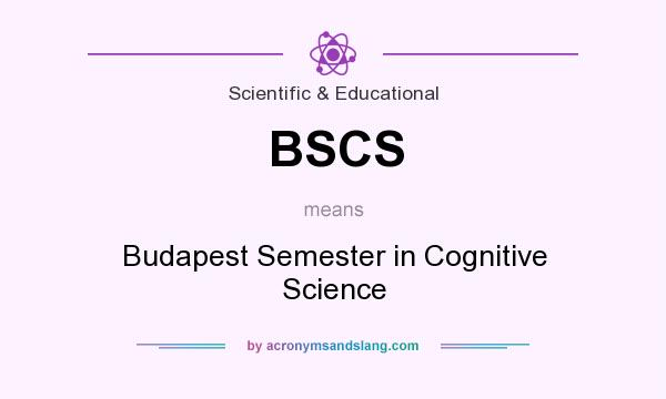 What does BSCS mean? It stands for Budapest Semester in Cognitive Science