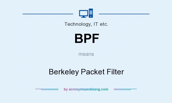 What does BPF mean? It stands for Berkeley Packet Filter